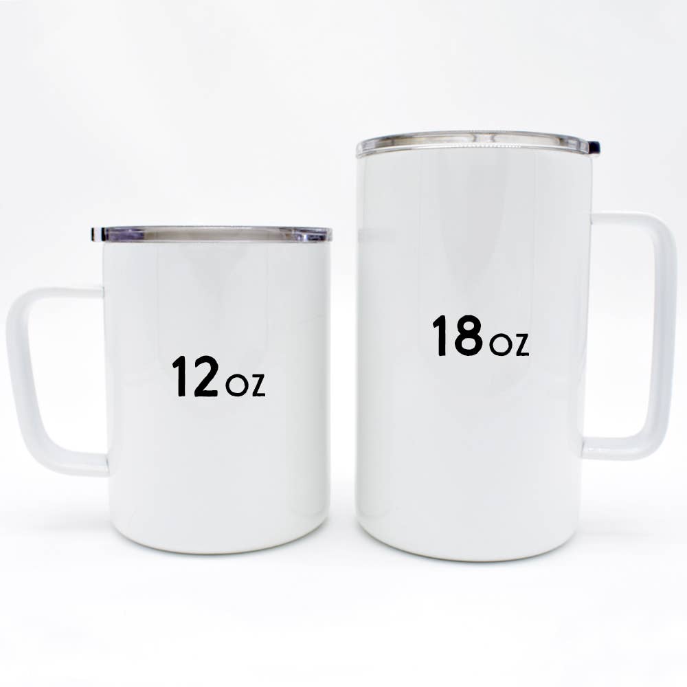 Floral Butterfly Insulated Travel Mug, Nature Flower Gifts
