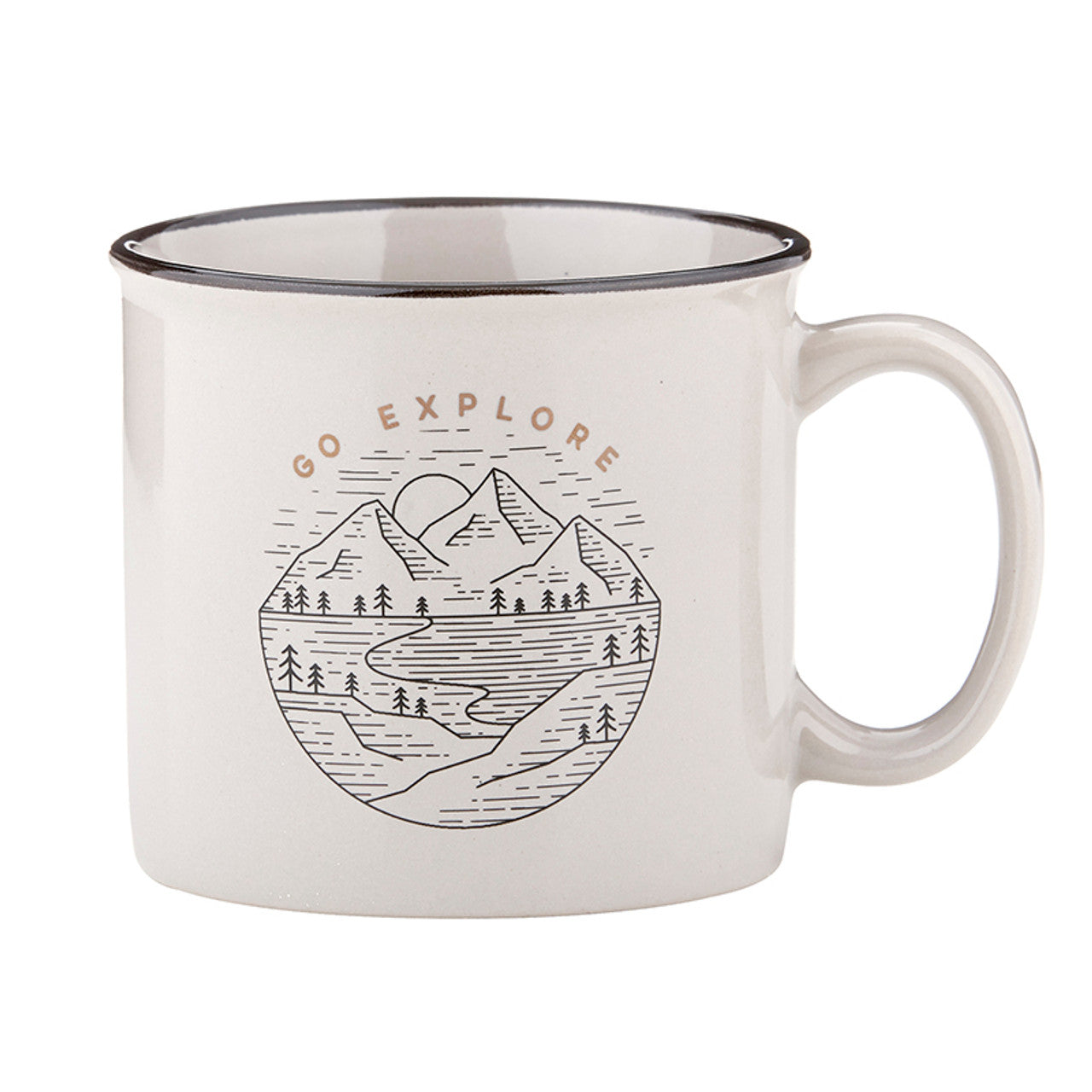 Grey Campfire Mugs